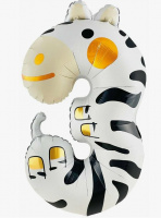 ШАР-ЦИФРА 3 фольга, животн. купить оптом и в розницу ШАР-ЦИФРА 3 фольга, животн. купить оптом и в розницу на базе игрушек