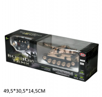 БОЕВОЙ ТАНК Р/УПР С АККУМ В КОР 49,5*30,5*14,5СМ СЕРЫЙ купить оптом и в розницу БОЕВОЙ ТАНК Р/УПР С АККУМ В КОР 49,5*30,5*14,5СМ СЕРЫЙ купить оптом и в розницу на базе игрушек