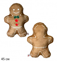 НОВОГОДНЯЯ ПОДУШКА ПРЯНИК, 45 СМ купить оптом и в розницу НОВОГОДНЯЯ ПОДУШКА ПРЯНИК, 45 СМ купить оптом и в розницу на базе игрушек