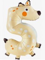 ШАР-ЦИФРА 5 фольга, животн. купить оптом и в розницу ШАР-ЦИФРА 5 фольга, животн. купить оптом и в розницу на базе игрушек